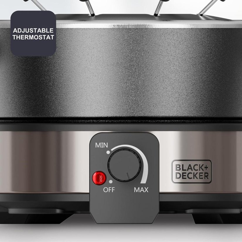 Fondue set Black+Decker BXFC1000E stainless steel/black