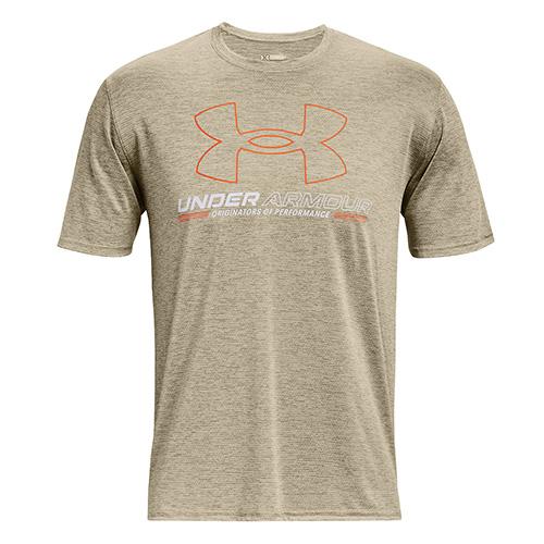 Herren-T-Shirt Under Armour UA Training Vent Graphic SS - Farbe: Grau, Größe: L