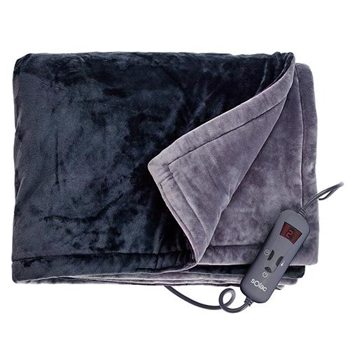 Solac Reikiavik double CT8608 fűtőtakaró, szürke-fekete