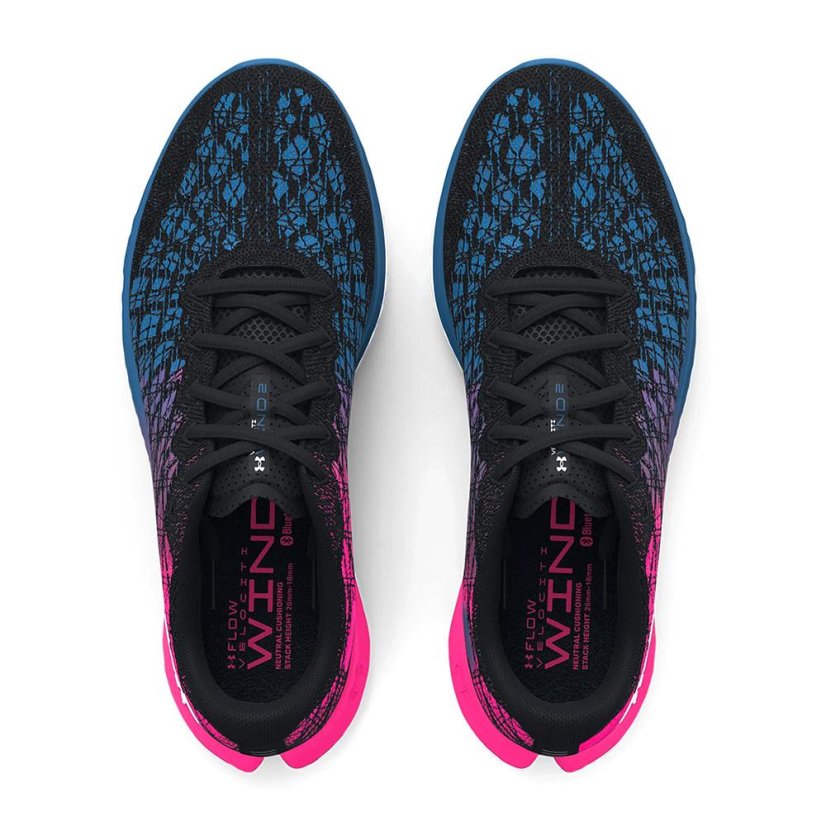 Laufschuhe Under Armour Flow Velociti Wind 2 W - Farbe: Blau/Rosa, Größe: 37.5