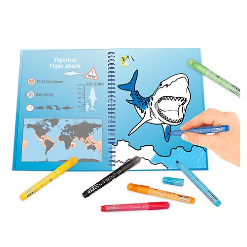 Omalovánky a fixy Dino World Underwater World Shark