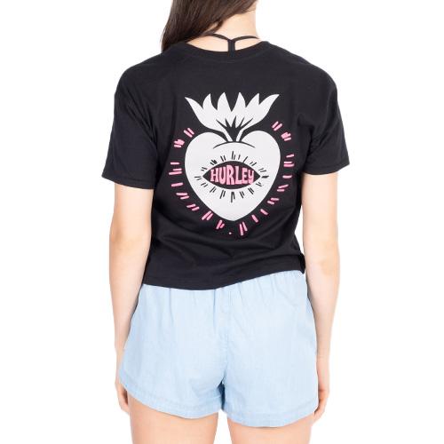 Hurley Ocencare O & O Hope Women's T-shirt - Color: Black, Size: XS