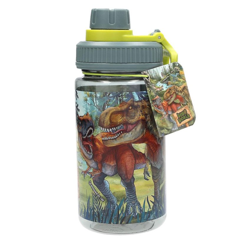 Dino World plastic drinking bottle, 500 ml
