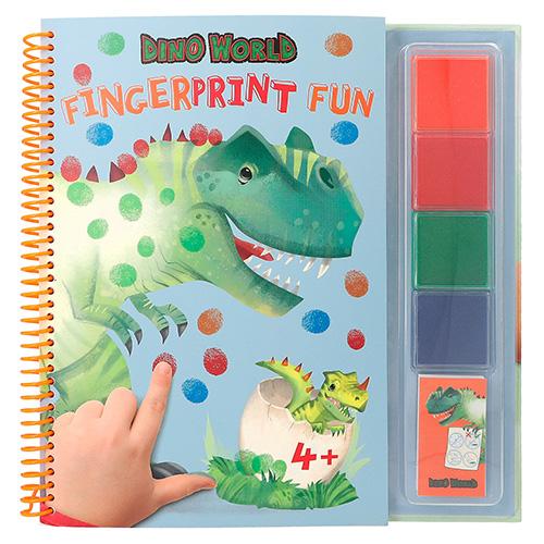 Dino World Fingerprint Fun Coloring Book