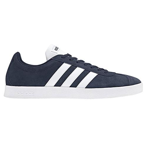 Adidas VL Court 2.0 Men’s Casual Shoes - Color: Blue, Size: 36 2/3