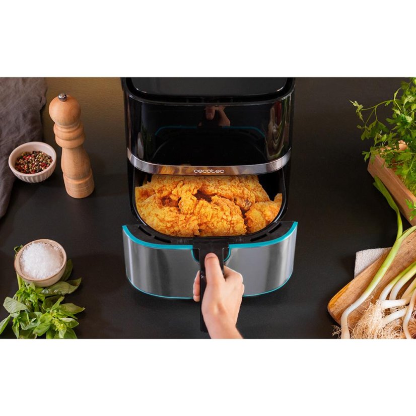Heißluftfritteuse Cecotec CecoFry 3317 schwarz-silber