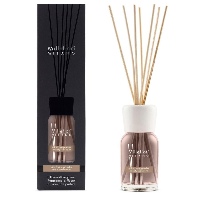 Millefiori Milano Natural, Silk & Rice Powder diffúzor, 250 ml