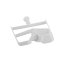 Replacement whisk for Severin 5008-048 ice cream maker, plastic/white