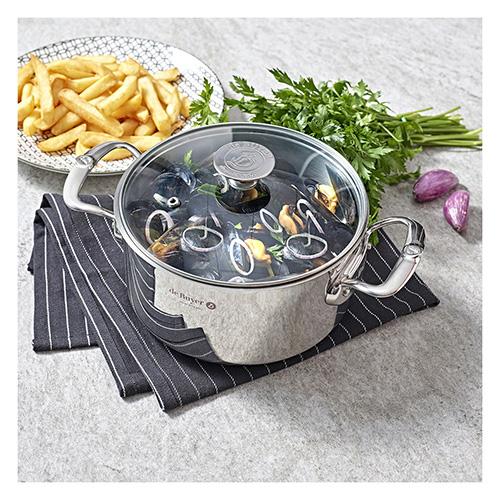 De Buyer Milady 3427.28 pot with lid, 28 cm