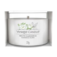 Svíčka Yankee Candle votivní ve skle, White Gardenia