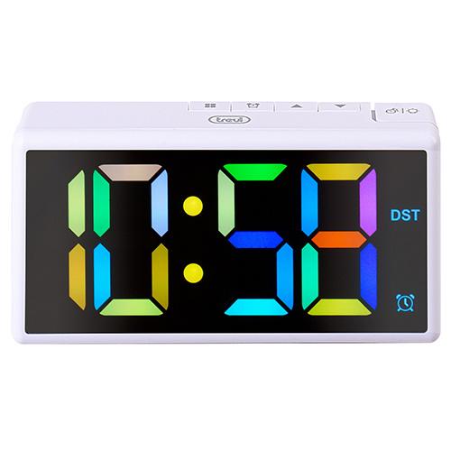 Digitální budík s LED displejem Trevi EC 886 WH bílý