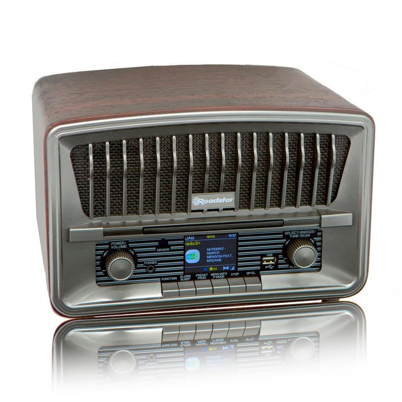 Roadstar HRA-270CD+BT radio, brown