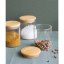 Set mit 3 Glasbehältern Pebbly PKV-014, 180 ml