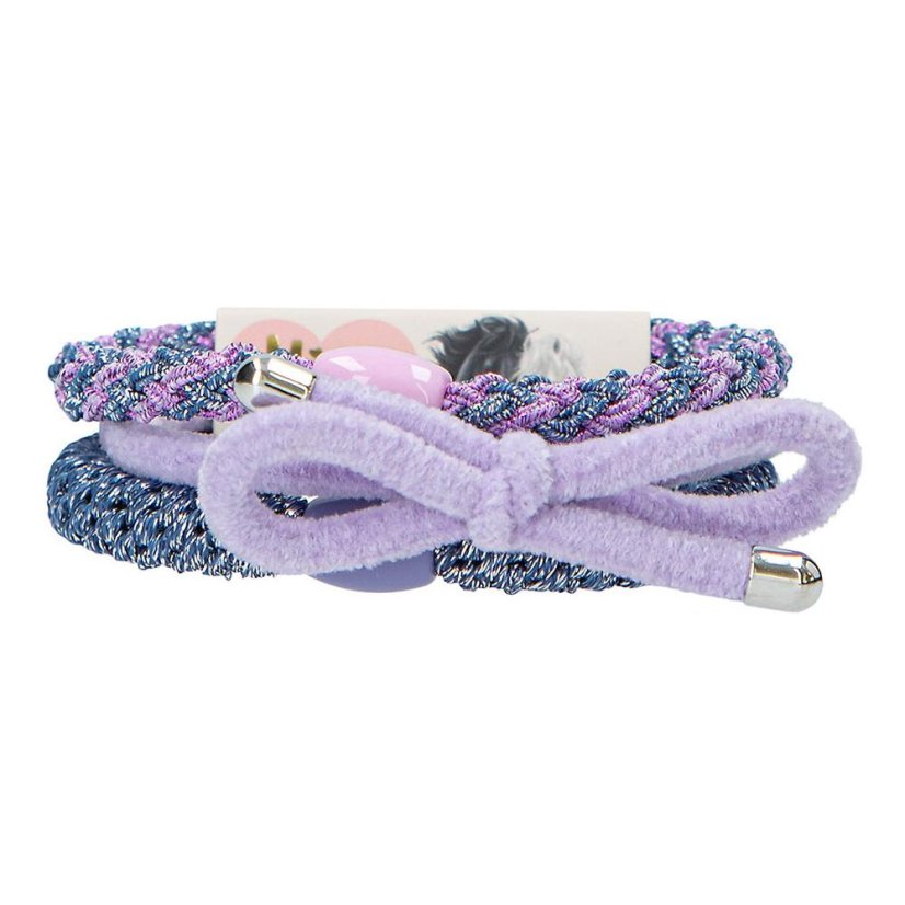 Set of three Miss Melody hair ties