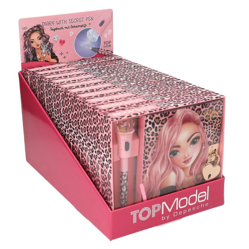 Diary with lock and secret pen with UV light Top Model