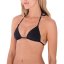 Damen-Badeanzug Hurley Solid Itsy Bitsy Bikini Top - Farbe: Schwarz, Größe: L