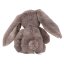 Nelly Princess Mimi Plush Rabbit, 19 cm – dark gray