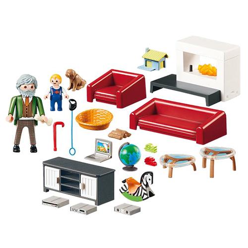 Wohnzimmer mit Kamin Playmobil 70207