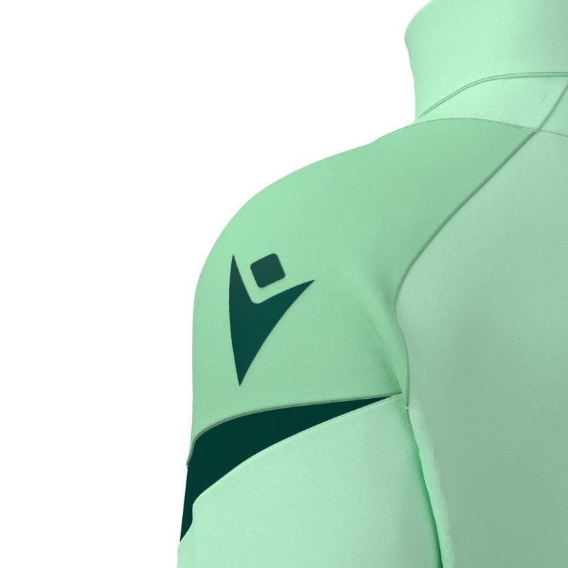 Sportovní top Macron Hollow 1/4 Zip - Barva: Zelená, Velikost: M