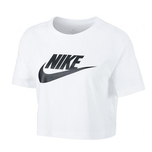 Zkrácené tričko Nike Sportswear Essential - Farbe: Weiß, Größe: L