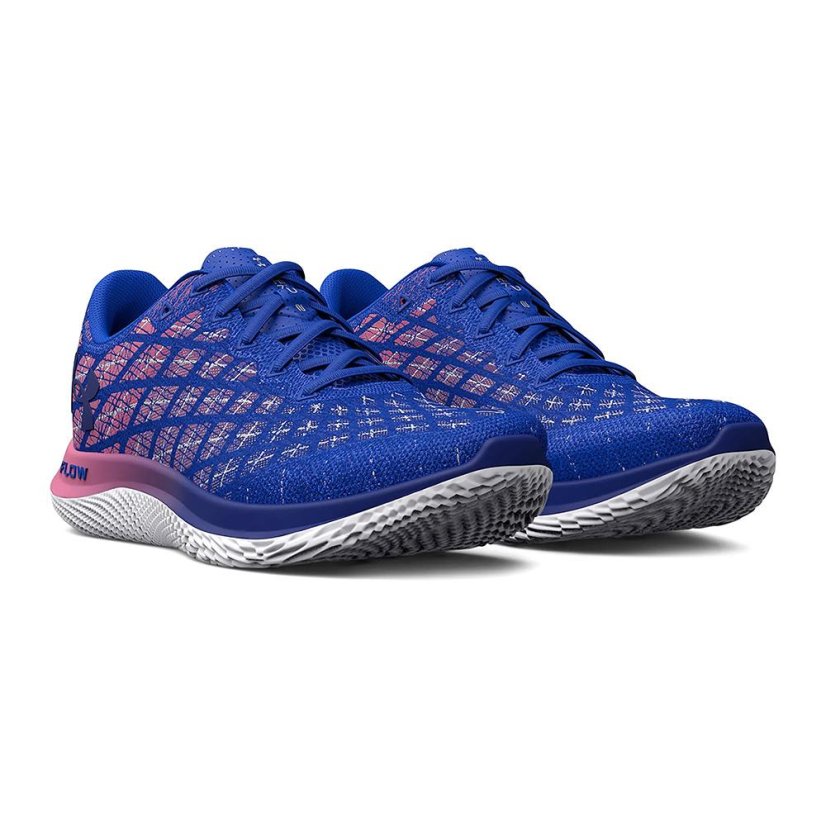 Laufschuhe Under Armour Flow Velociti Wind 2 RNAW M - Farbe: Blau/Rosa, Größe: 45