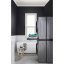 Universeller Zwischenraum zwischen Waschmaschine und Trockner mit ausziehbarem Regal Meliconi Torre Black 656136 schwarz