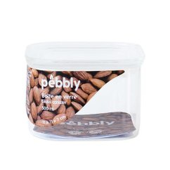 Pebbly PKV-043 glass food container, 500 ml