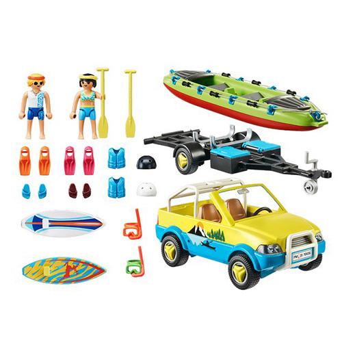 Playmobil 70436 Beach Car with Canoe Trailer