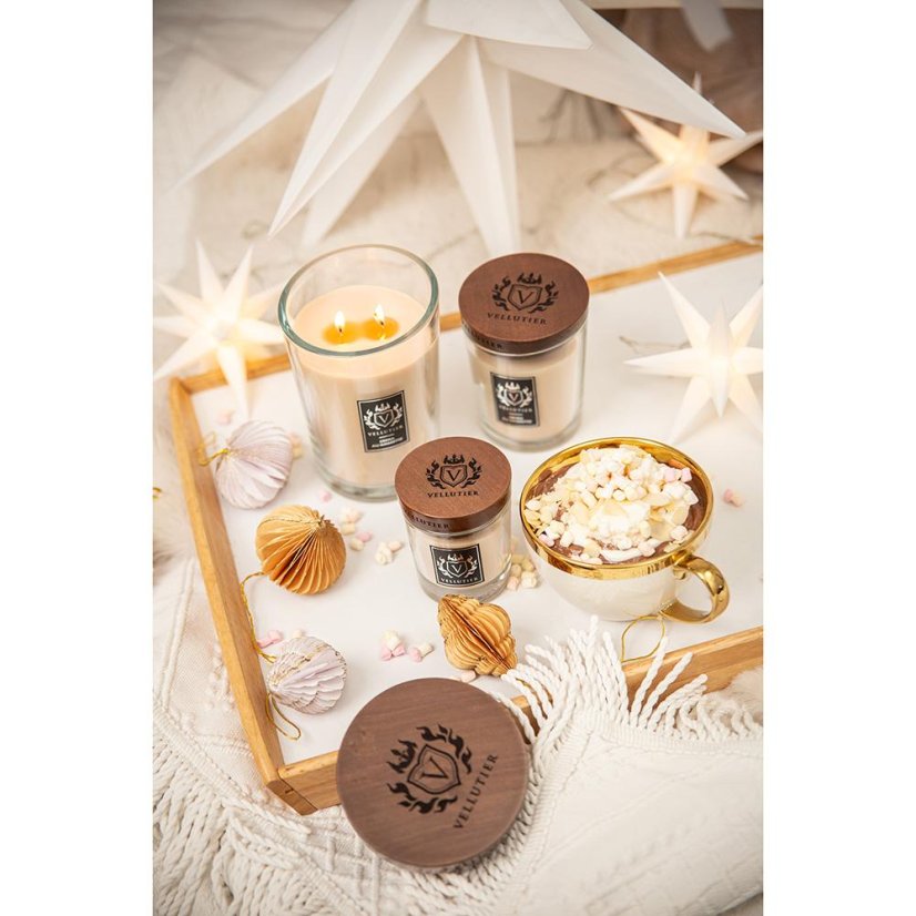 Kerze Vellutier klein, Crema All’Amaretto