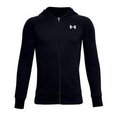 UA RIVAL COTTON FZ HOODIE-BLK