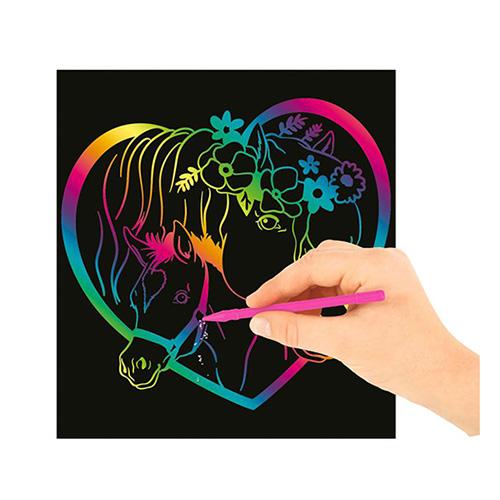 Miss Melody Creative Notebook, Magic Scratch, 15 x 13.5 cm