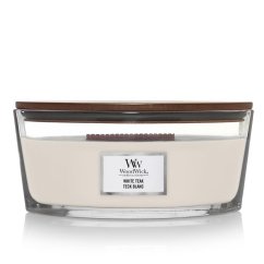 WoodWick Boat Candle, White Teak