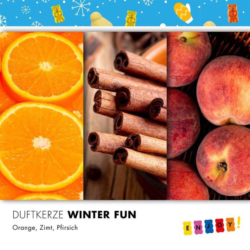 Svíčka Haribo velká, Winter Fun