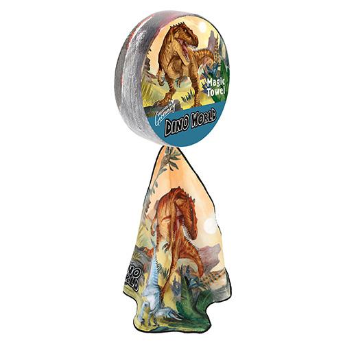 Dino World T-Rex and Landscape Magic Towel