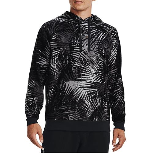 Pánska mikina Under Armour Rival Fleece Sport Palm - Farba: Čierna, Veľkosť: L