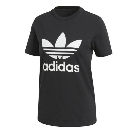 Dámské tričko Adidas Originals Trefoil Tee - Farbe: Schwarz, Größe: 36