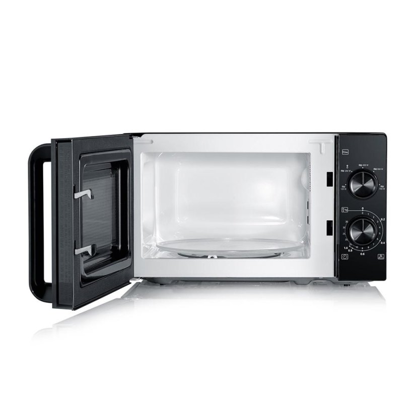 Severin MW 7790 microwave oven, stainless steel/black