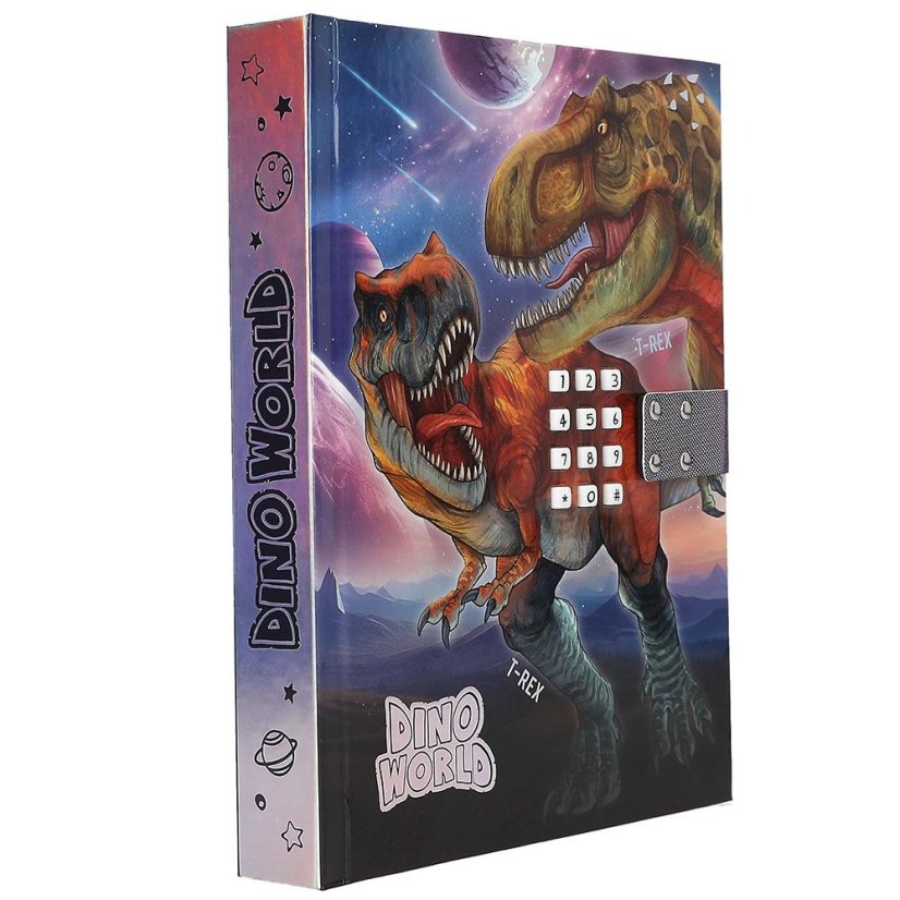 Diář na kód Dino World T-Rex & Utahraptor