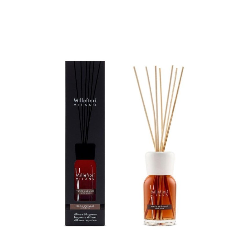 Diffusor Millefiori Milano Natural, Vanilla & Wood, 100 ml