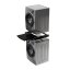 Zwischenstück für Waschmaschine und Wäschetrockner Meliconi 656136 Torre Black, schwarz