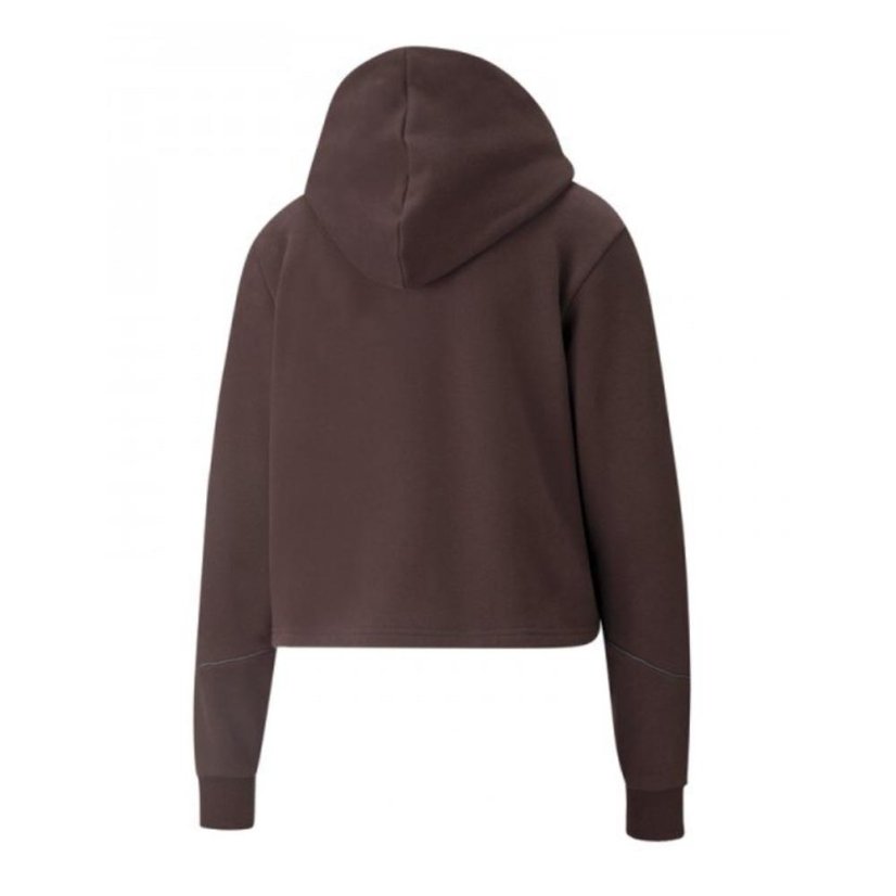 Puma Cyber Cropped Hoodie für Damen - Farbe: Braun, Größe: XS