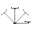 TV-tartó dupla forgással (fal/gipszkarton) Meliconi Slimstyle Plus 200 SDR 480989 fekete