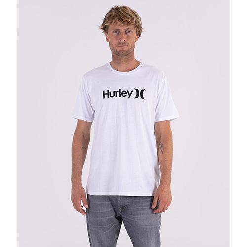 Herren-T-Shirt Hurley Evd Wash Core O & O Solid - Farbe: Weiß, Größe: L