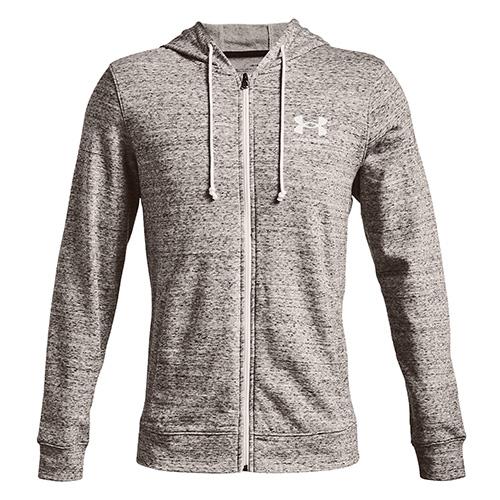 Męska bluza Under Armour UA Rival Terry LC FZ - Kolor: Szary, Rozmiar: XXL