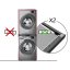 Universal adapter between the handle and the dryer with a wooden shelf Meliconi Torre DARK 656128 black