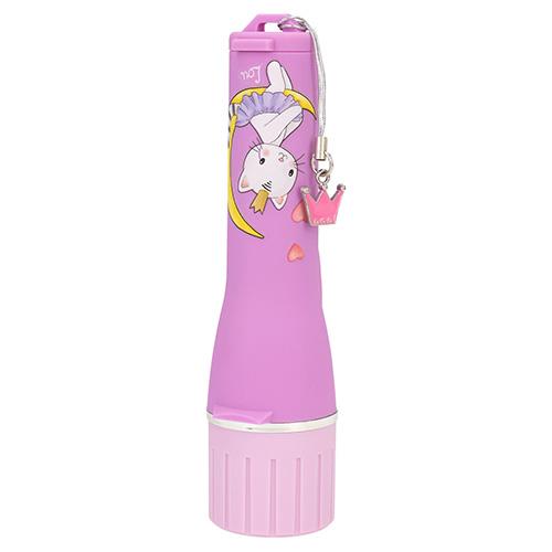 Princess Mimi flashlight with automatic shut-off, purple