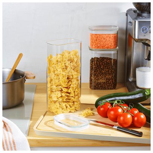 Set mit 3 Glasbehältern Pebbly PKV-067, 470 ml, 1,2 l, 1,8 l