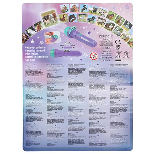 Miss Melody projector, 24 pictures, 3 reels, purple