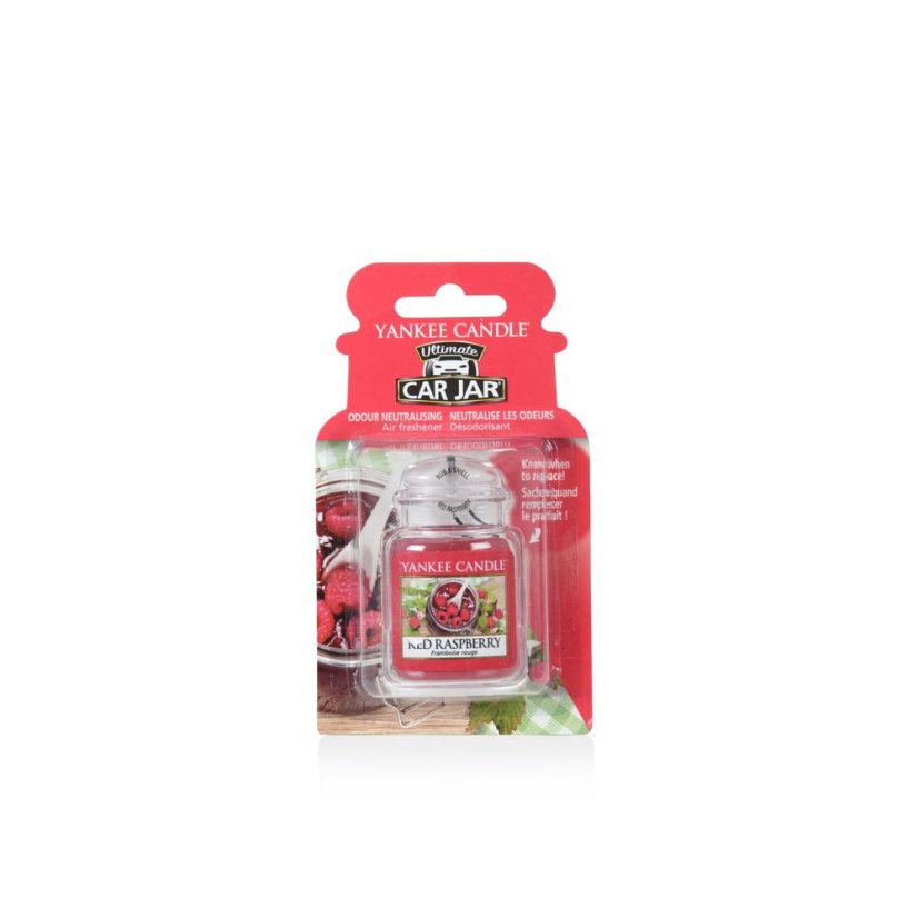 Yankee candle autóillatosító gél címke, Red Raspberry