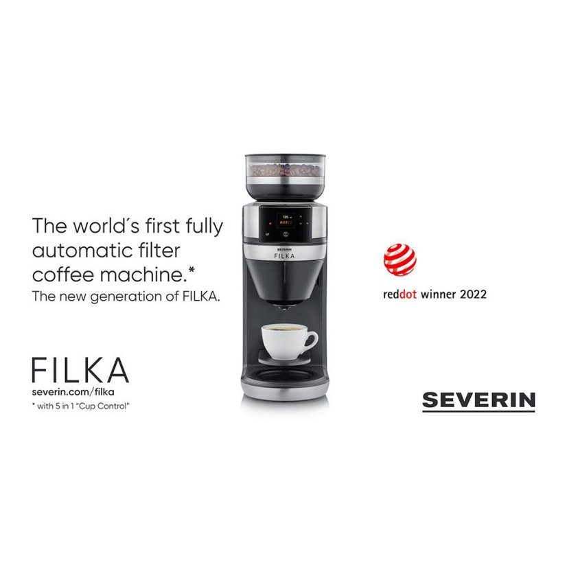Kaffeemaschine Severin Filka KA 4853 schwarz-silber